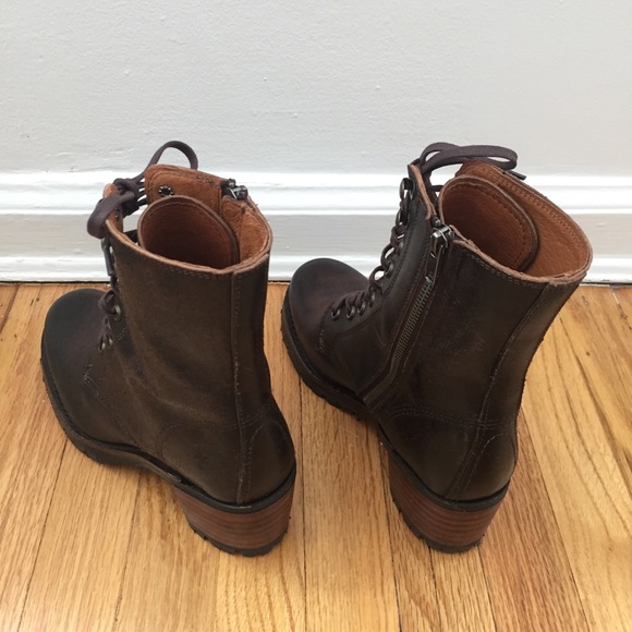 Frye Sabrina Moto lace-up - Picture 2 of 8